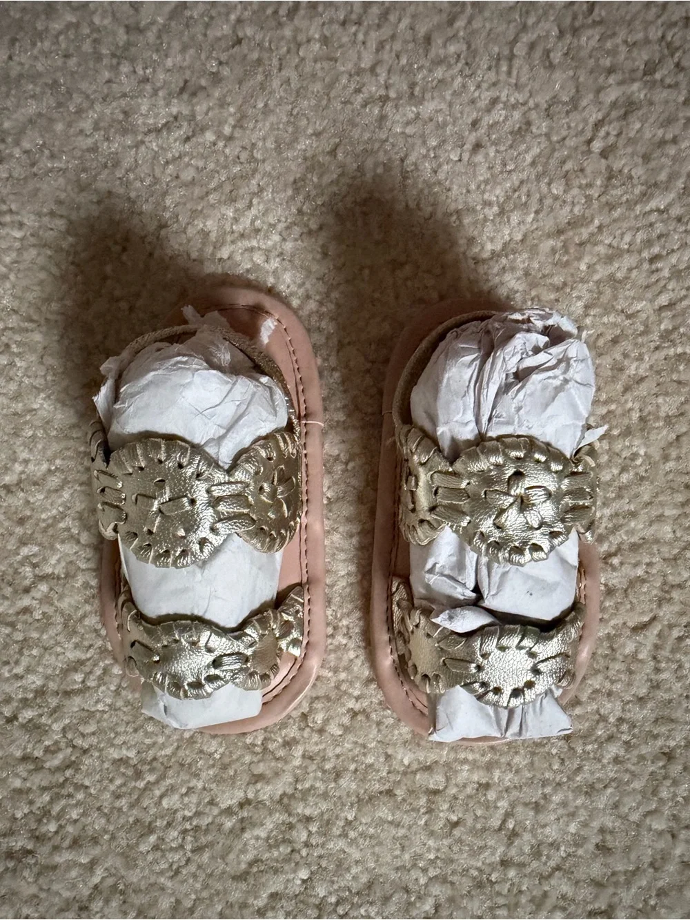 Jack Rogers Gold Toddler Gladiator Sandals